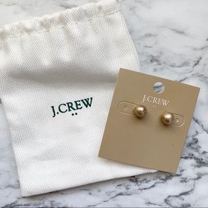 NWT J. Crew Gold Ball Stud Earrings
